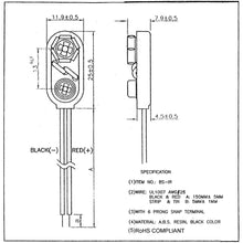 Load image into Gallery viewer, Heavy-Duty 9V Snap Connectors (5-Pack)