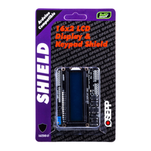 Load image into Gallery viewer, OSEPP 16 x 2 LCD Display & Keypad Shield for Arduino