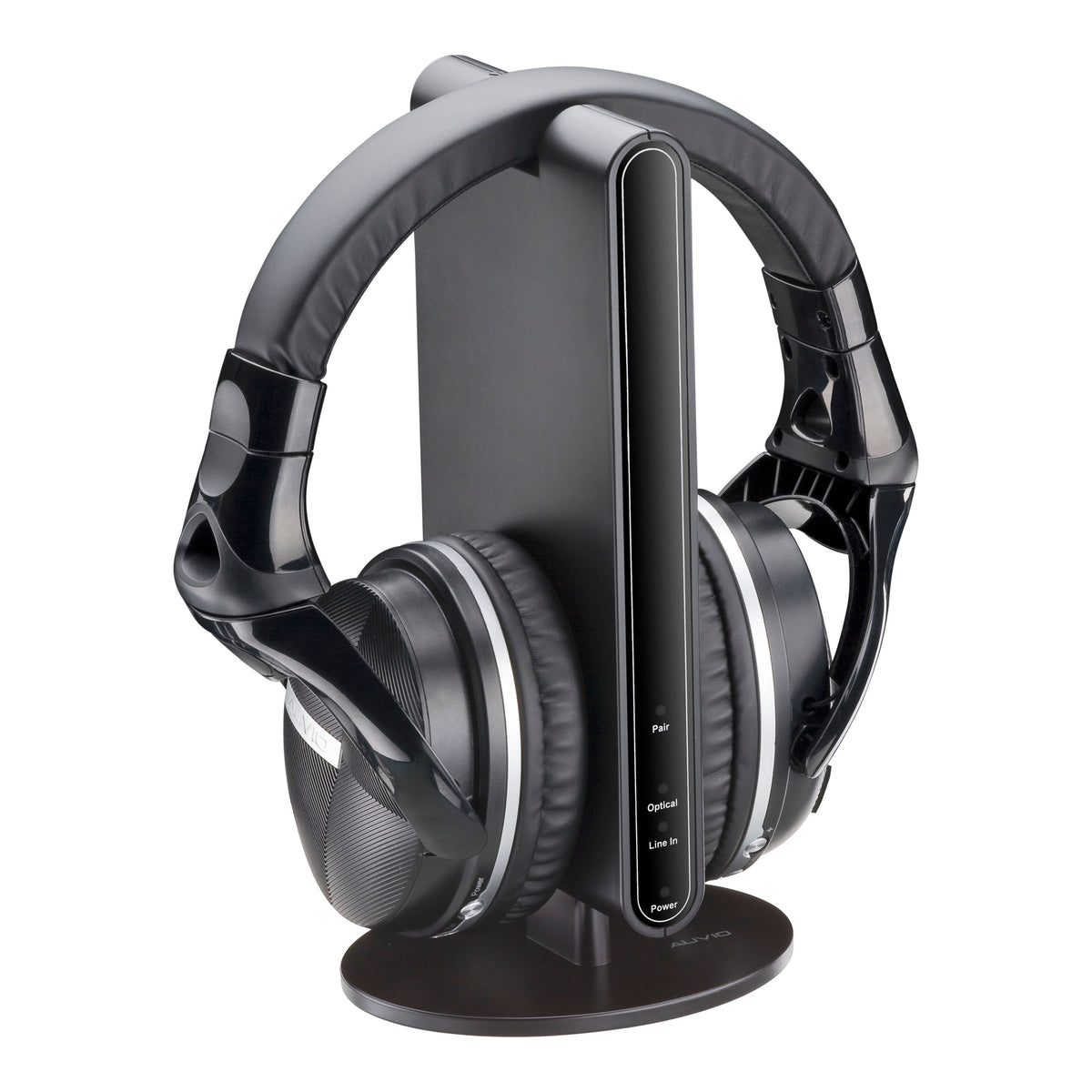 Wireless Stereo Headphones with Docking Station for TV and Audio