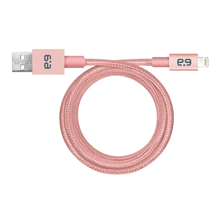 Load image into Gallery viewer, PureGear 4-Foot Lightning to USB Charge and Sync Braided Metallic Cable

