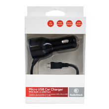 Load image into Gallery viewer, Micro USB Mobile Device Car Charger with Extra USB Port 5V 2.4A
